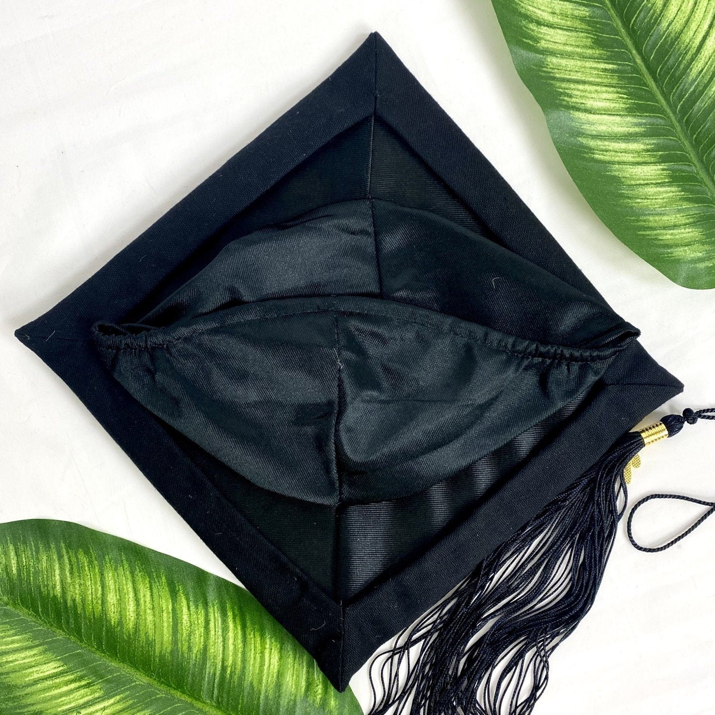 Handmade Embroidered Lemon Citrus Graduation Cap Topper