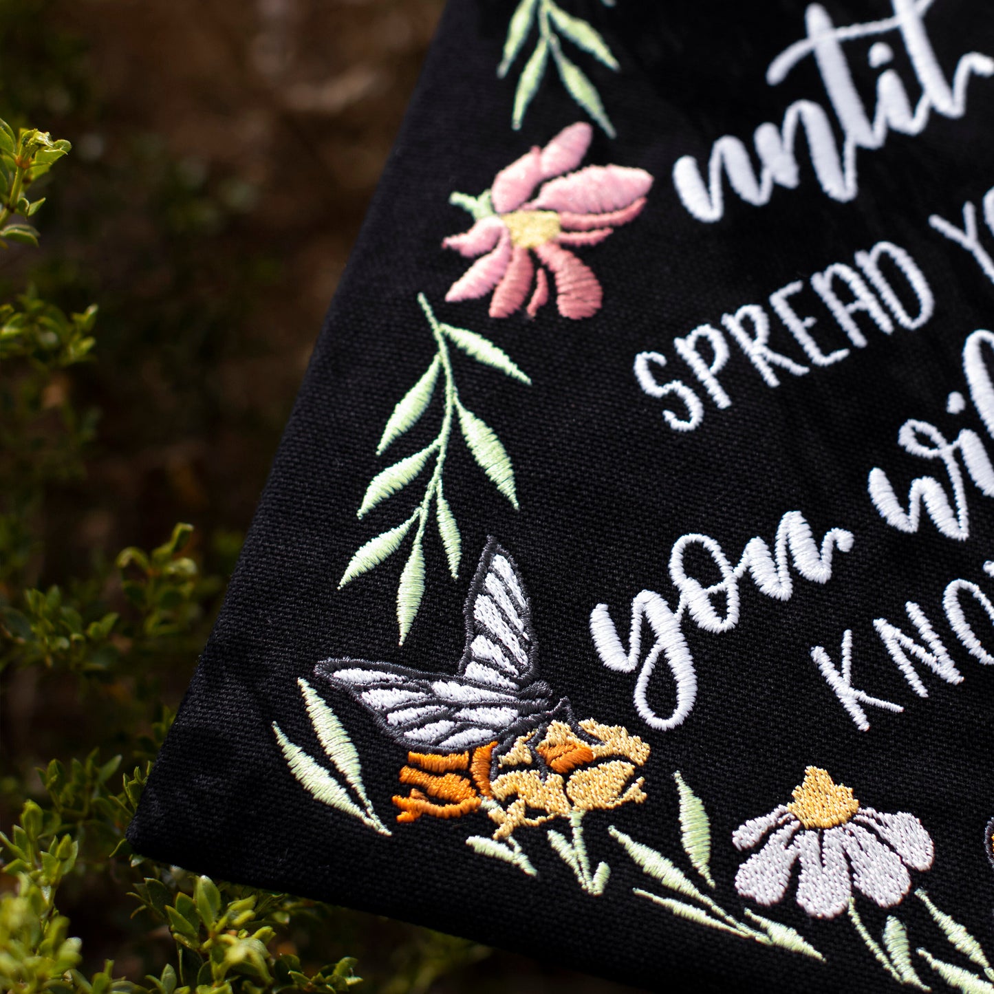 Handmade Embroidered Butterfly Floral Graduation Cap Topper